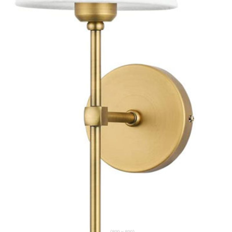 Post Modern Bathroom Vanity Lighting 1 - Light Iron & Fabric Bath Sconce