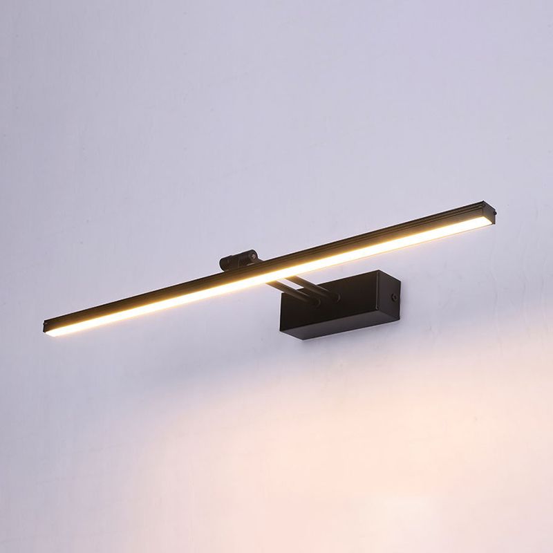Metalen lineaire ijdelheid muur sconce moderne stijl 1 licht ijdelheid spiegellichten