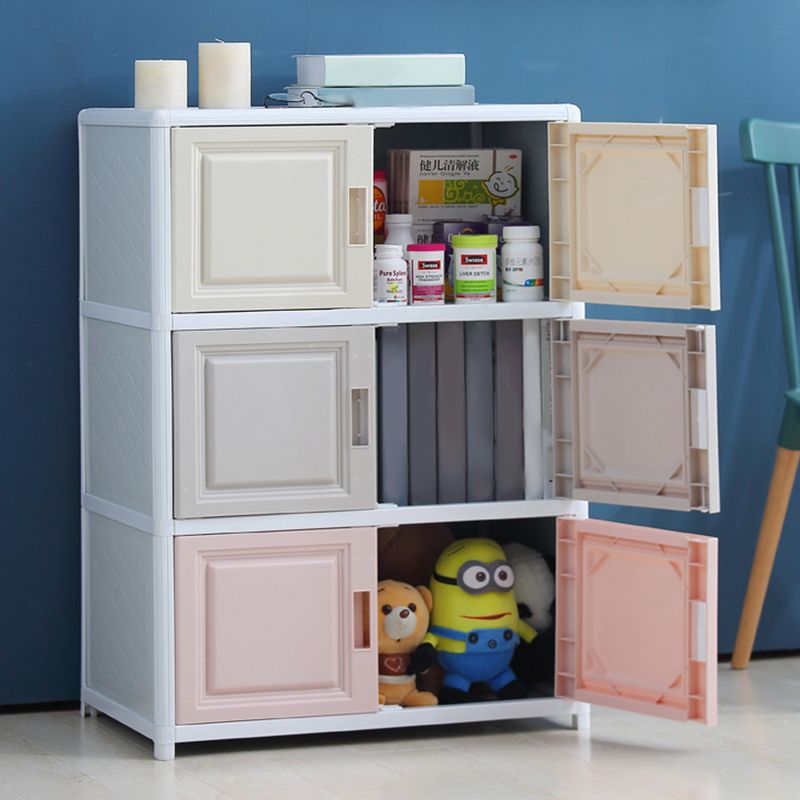 Modern Plastic Cabinets Sideboard Buffet Multicolored Living Room Buffet