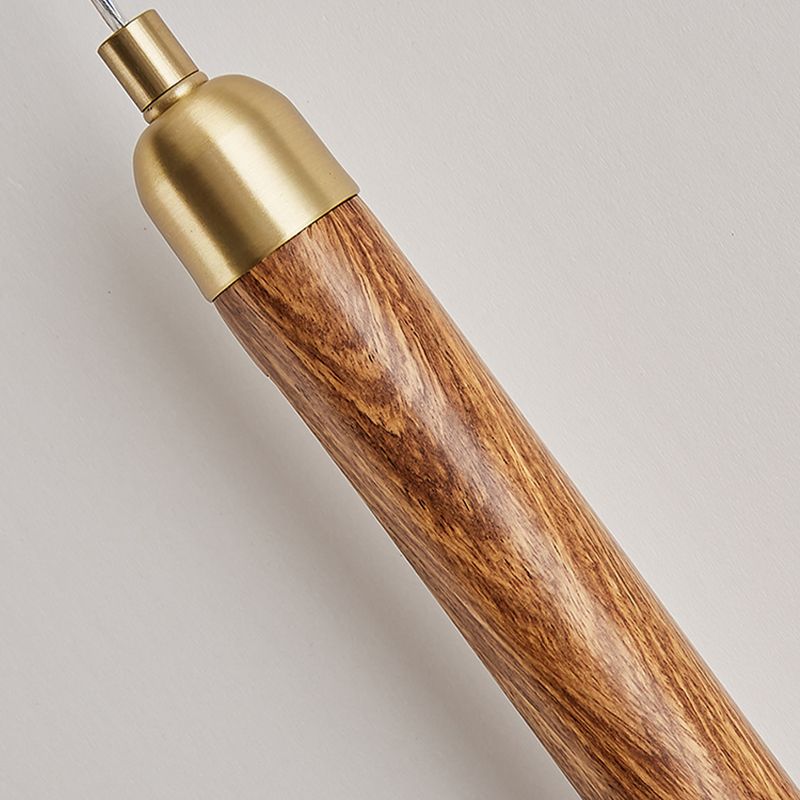 Modernism Wooden Shade Wall Lighting 1-Light Wall Mount Light for Foyer