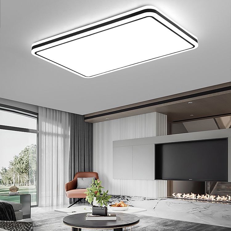 Geometrical 1-Light Flush Mount Ceiling Light Fixtures Metal Modern Style Flush Ceiling Lamp