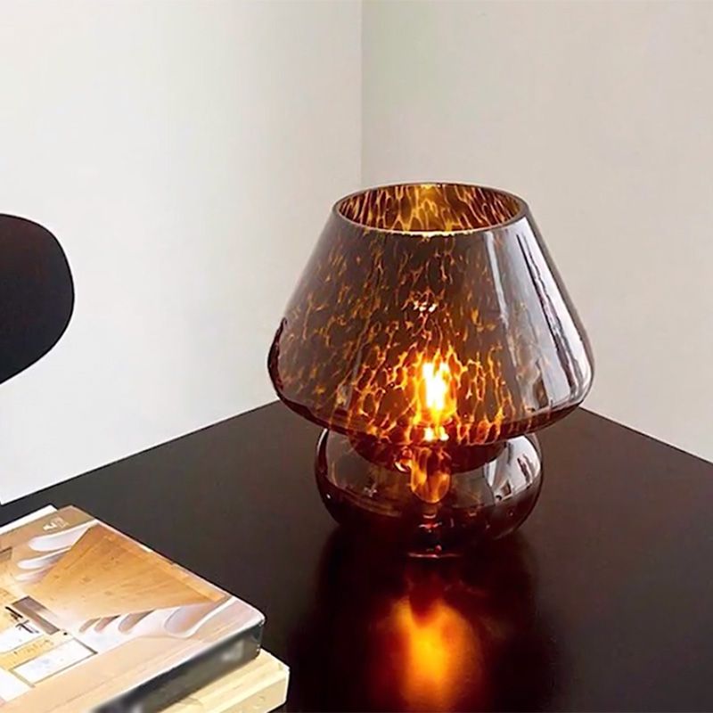 Champignon schaduw glas tafel licht modern 1 lamp nachtstandaardlamp voor slaapkamer