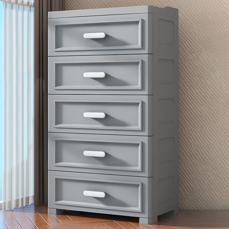 Plastic Matte Finish Non-Hanging Armoire Modern Storage Cabinet for Home