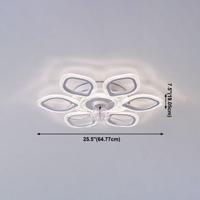 Lampada a ventola del soffitto in metallo Nordico Light Aitura del soffitto con lama a ventola ABS