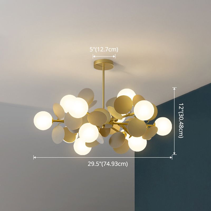 Balloon suspension des luminaires suspendus Cartoon Métallique Drop Pendant avec une teinte en verre pour la chambre