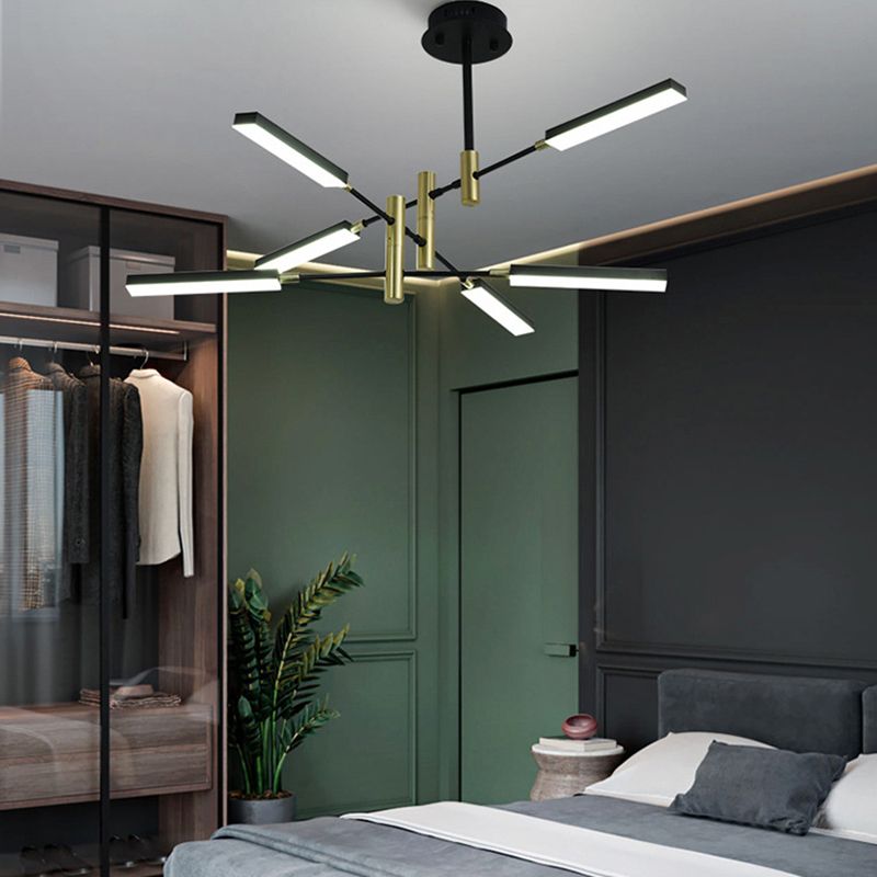 Postmodern metalen multi-tier kroonluchter verlichtingsarmatuur LED kroonluchter hanger voor zitkamer