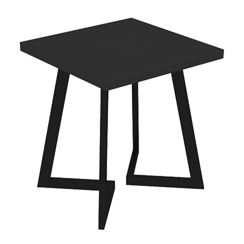 Table de cuisine noire industrielle table de table de cuisine de table de traîneau pour salle à manger