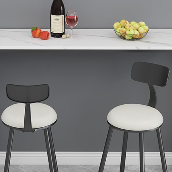 Glam Stone Bar Table Set 1/3 Pieces Rectangle Bar Table with Upholstered Stools