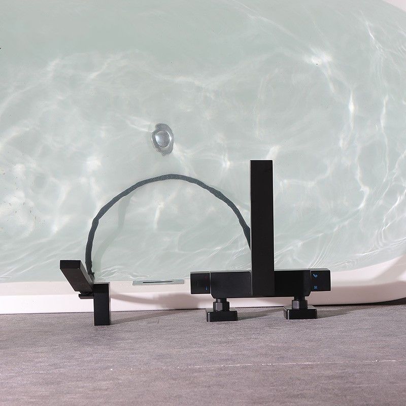 Modern Tub Spout Trim Brass Wall Mounted with Hand Shower Tub Faucet