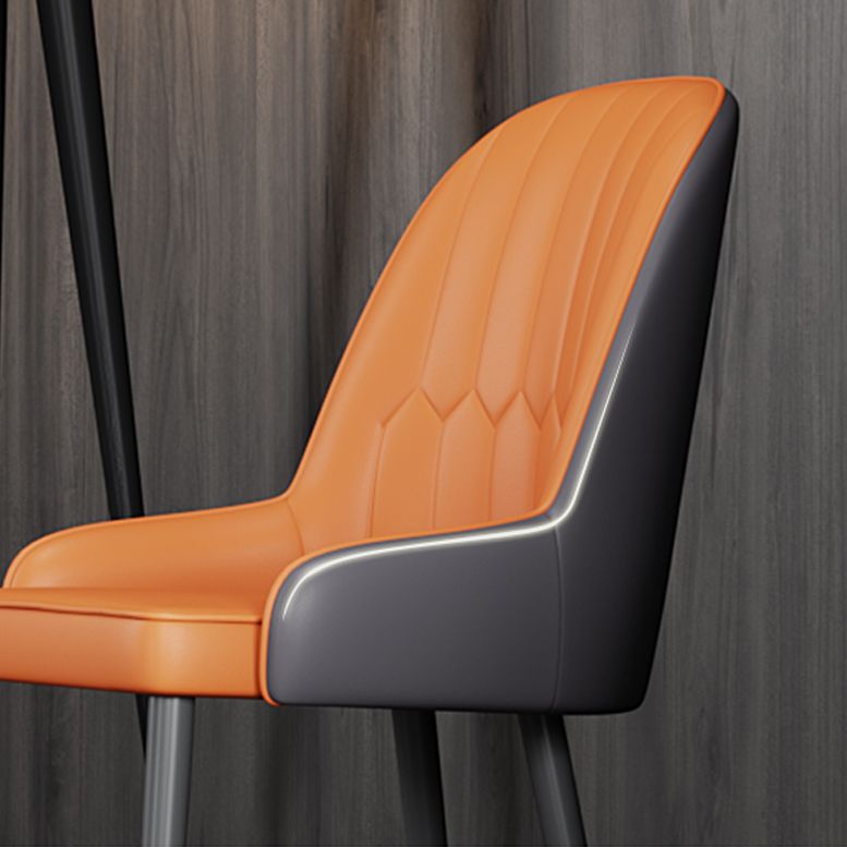 Ensemble de chaises en métal de style scandinave, chaises Parsons pour salle à manger et cuisine