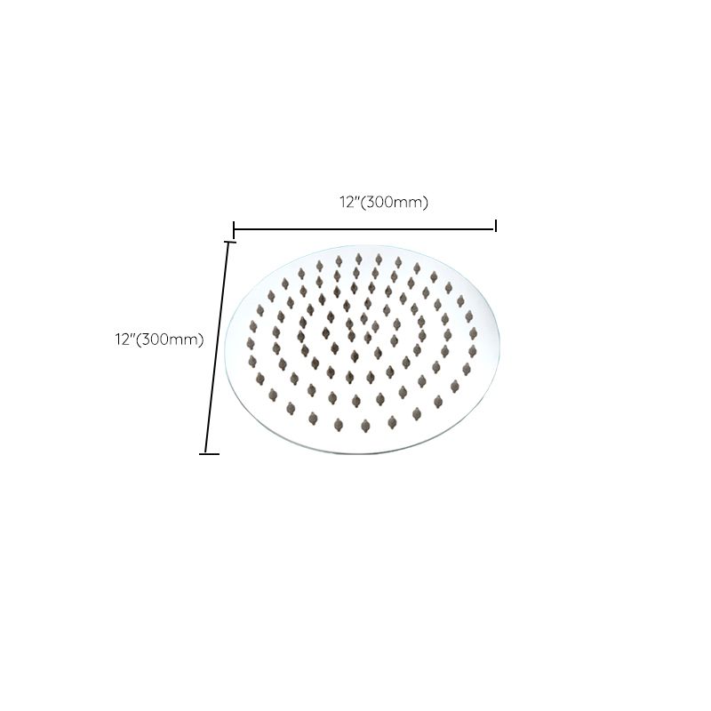 Large Shower Head 304 Stainless Steel Standard Spray Pattern Fixed Shower Head
