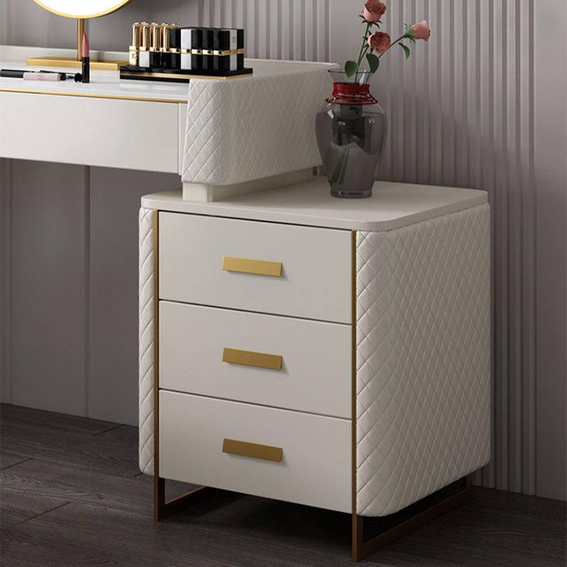 Glam Wooden Vanity Makeup Table Set 5-Drawers Dressing Table