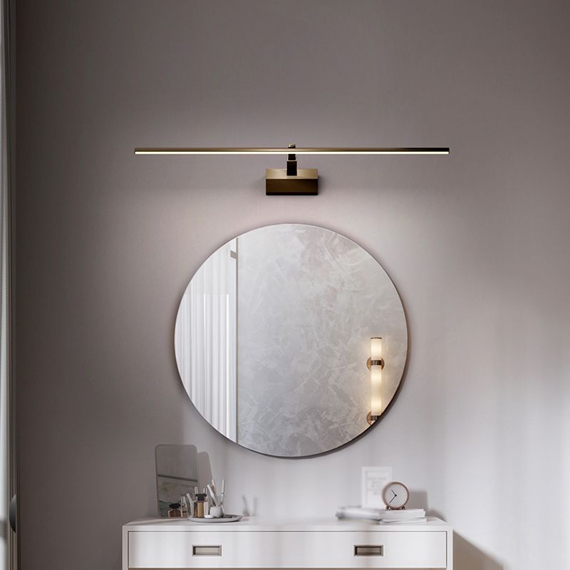 1 Light Linear Vanity Lighting Fixtures Modern Style Metal Vanity Mirror Lights