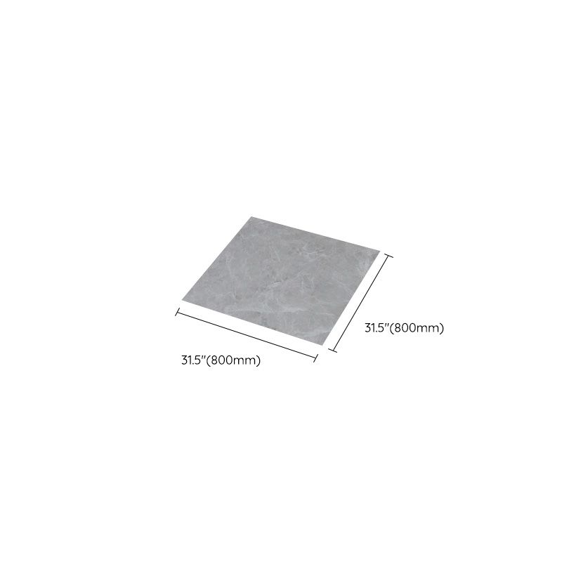 Home Indoor Vinyl Floor Peel and Stick Marble Print Square PVC Flooring