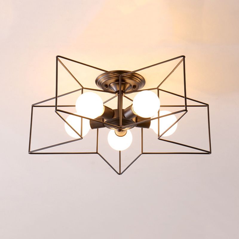 Modern Flush Mount Ceiling Fixture 5 Light Flush Ceiling Lights for Bedroom