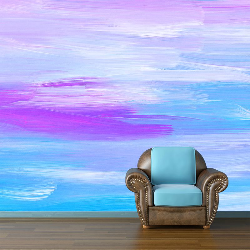 Simple Abstract Illustration Wall Mural Minimalist Decoration for Sleeping Room