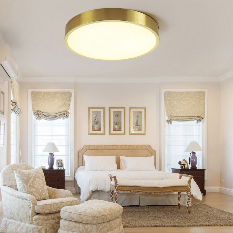Modern Semplicity Style LED Soffitto Light Gold Tonsh Montaggio Illuminazione Fissaggio per Living Room