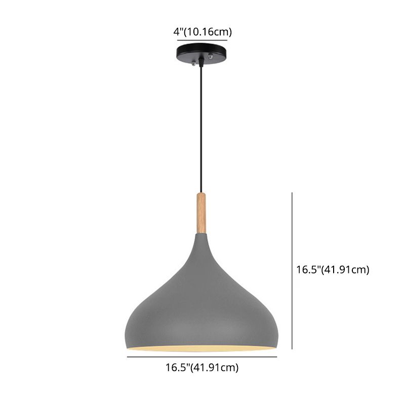 1 lumière en larme de larme suspendue