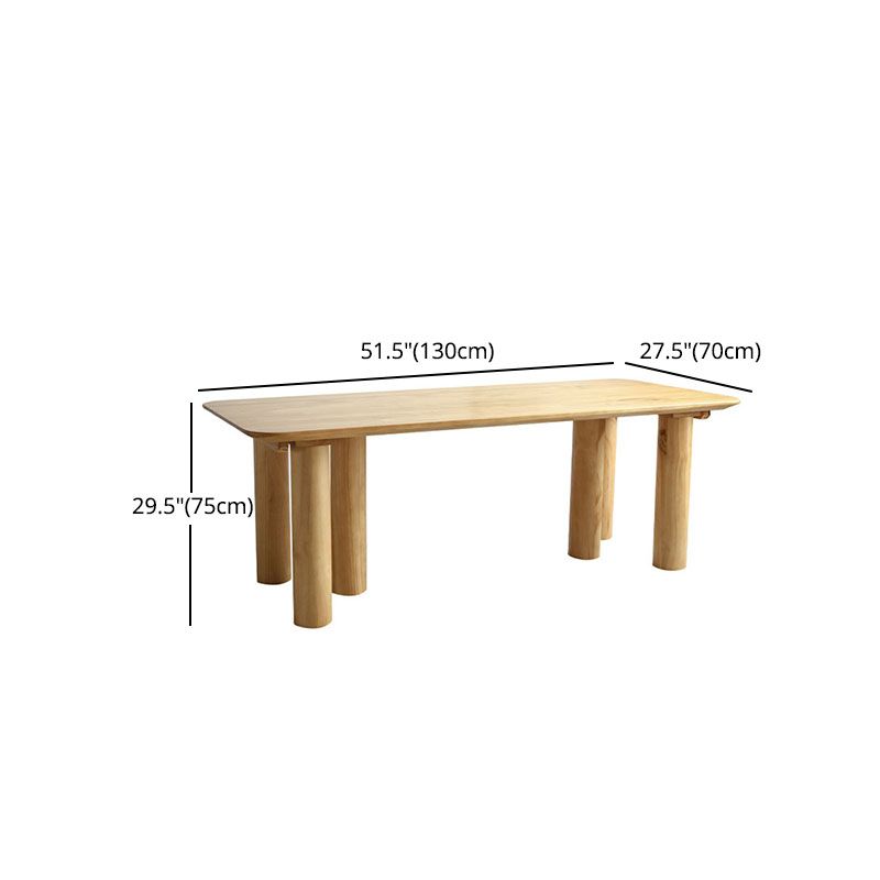 Solid Wood 1/2/5 Pieces Dining Set Modern Rectangle Dinette Table Set for Home Use