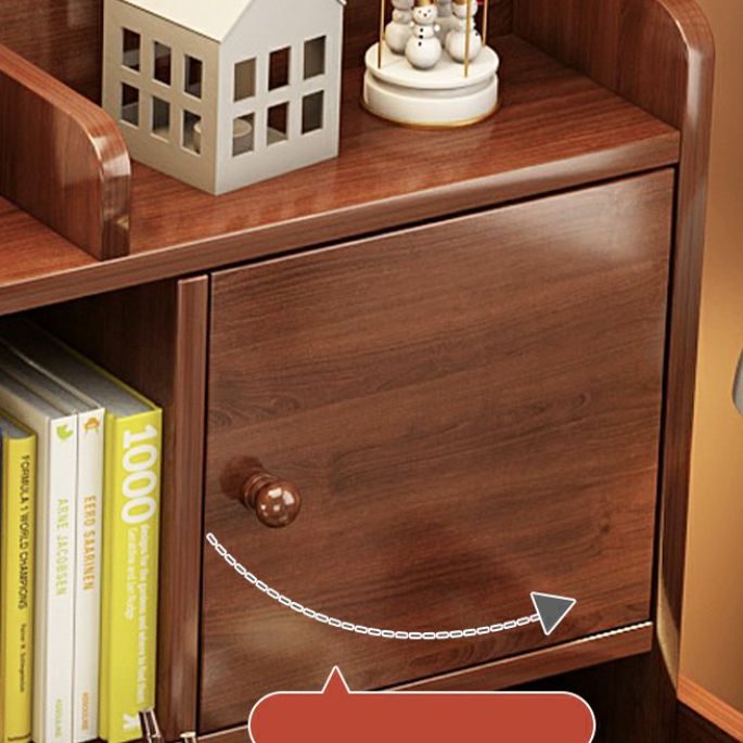 Study Desk with Storage Drawer Wooden Multifunctional Lifting Home with Storage Shelves