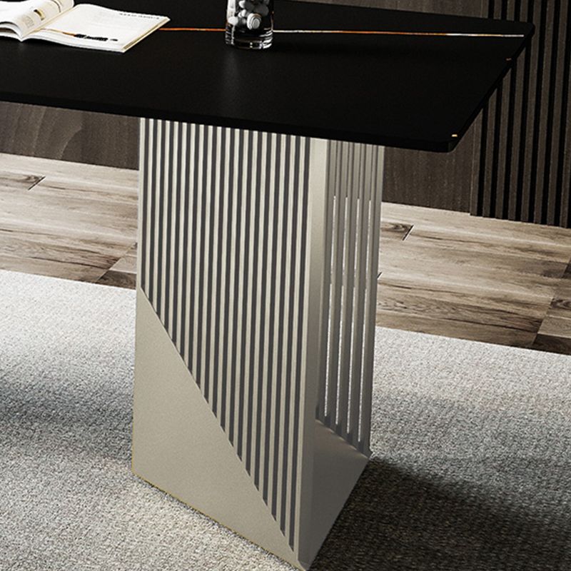 Metal Dinette Set with Gray Chairs 1/2/4/7 Pcs Glam Dining Table Set