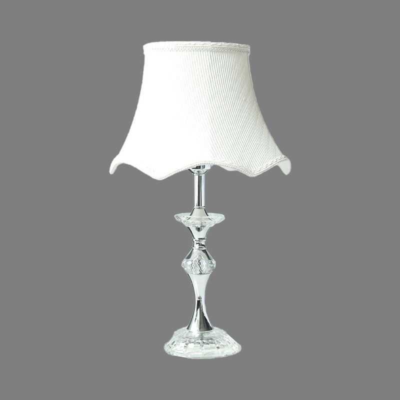 1 hoofd eetkamer tafel licht modern witte kleine bureaubriek met bel -stofschaduw