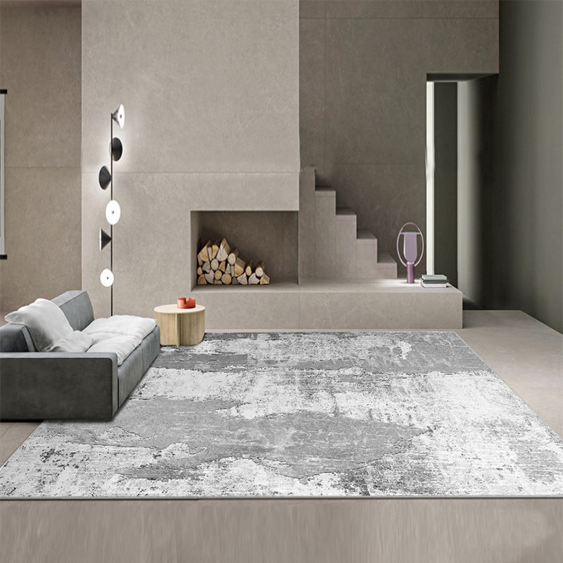 Beige Modern Rug Polyester Graphic Indoor Rug Stain Resistant Indoor Rug for Living Room