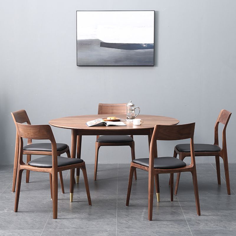 Mesa de comedor de 4 pies de 4 pies Mesa de madera sólida de estilo moderno para interiores