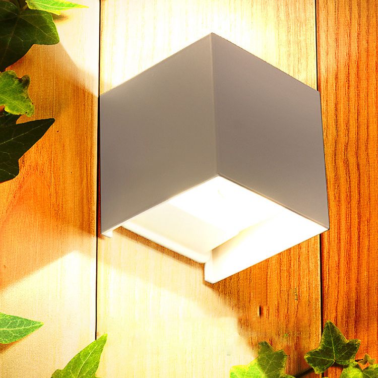 Square Wall Lighting Contemporary Metal 1 Light Wall Sconces