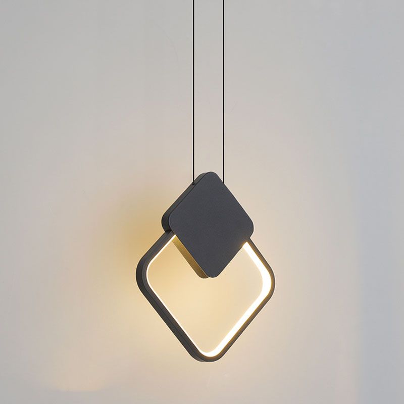 Minimalistische lineare Anhängerbeleuchtung, Metall und Acrylhänge Licht für Wohnzimmer