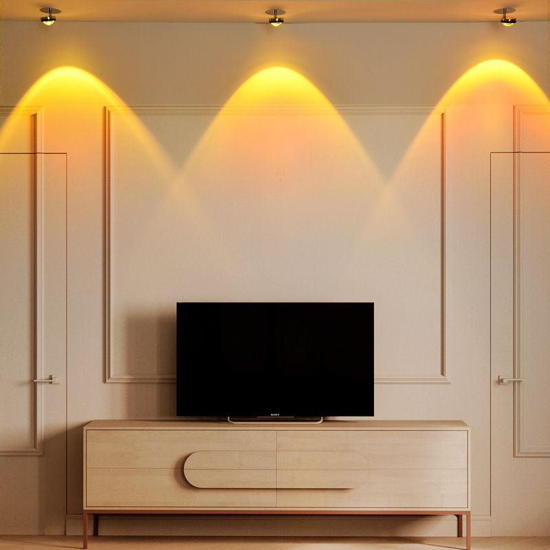 Modern Style Ball Wall Mounted Lamp Metal 1 Light Wall Lighting Ideas in Silver