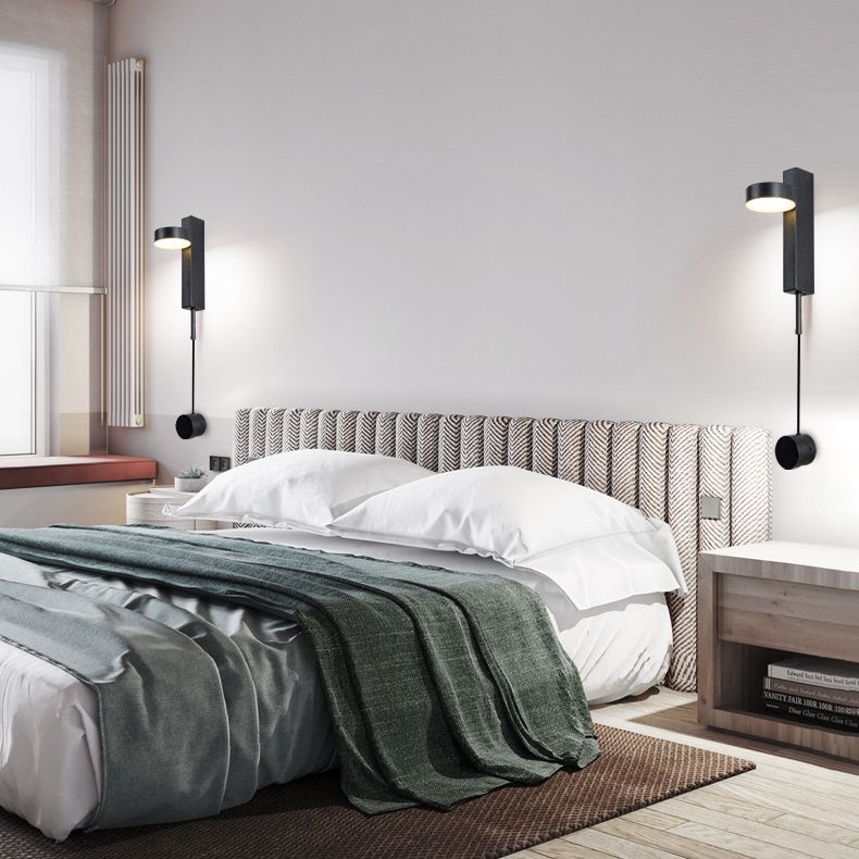 Luz de aluminio nórdica luz geométrica rotatable LED pared apliques para sala de estar
