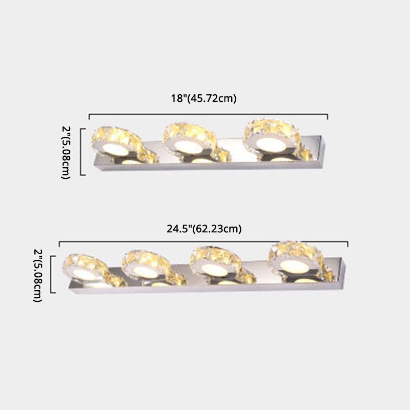 Luci da vanità montate a parete a parete a LED moderni apparecchi di illuminazione da vanità per bagno