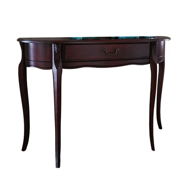 33.46" Tall Solid Wood Console Table 1-drawer Accent Table for Hall