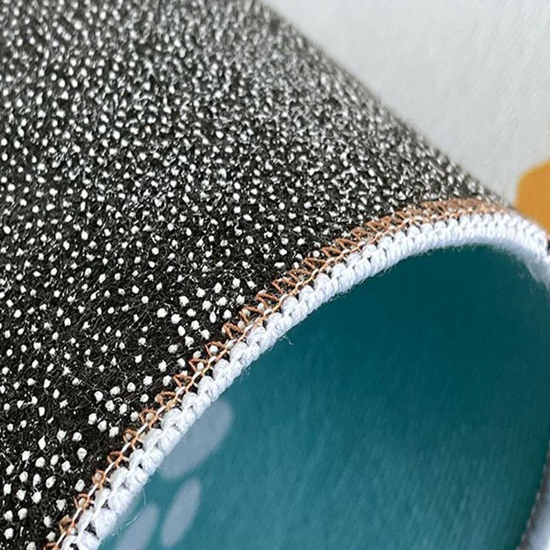 Beige einfacher Teppich Polyester abstrakter Muster Teppich Waschbar Teppich für Wohnzimmer