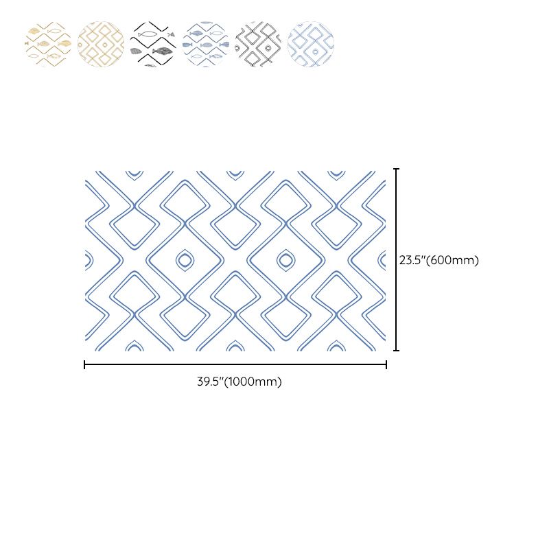 Water Resistant Tile PVC Singular Peel & Stick Tile for Kitchen Backsplash Wall