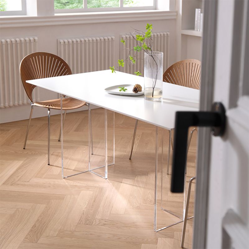 Modern Rectangle Dining Table Sintered Stone Dinner Table for Dining Room