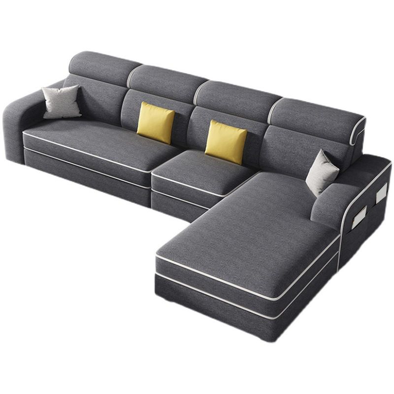 126" Square Arm Sectionals,Living Room Sectional sofa,L-Shape