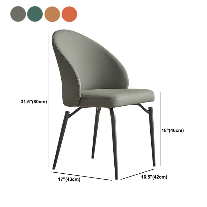 Modern Dining Accent Chair Upholstered Armless Dining Chairs