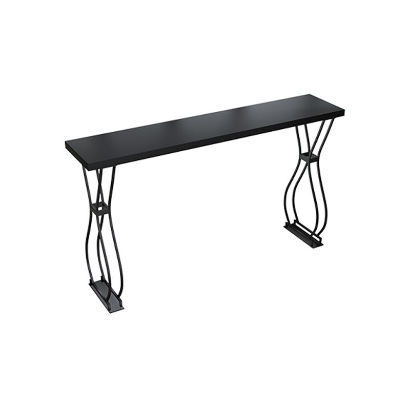 Glam Style 42-inch Height Bar Table Wood Top Pub Table for Living Room