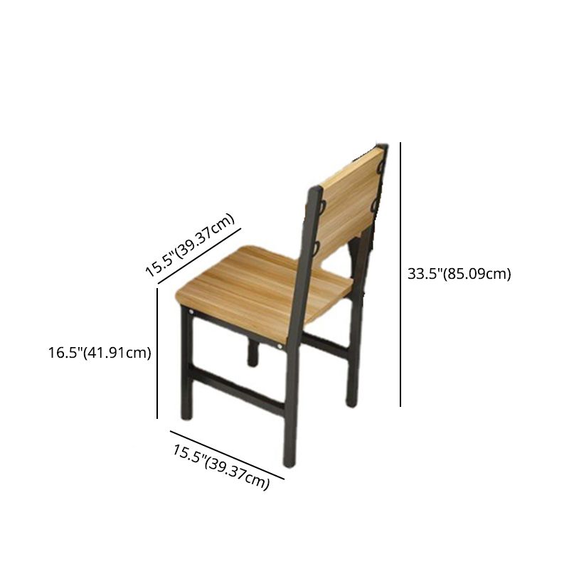 Modern Dining Room Set with Rectangle Shape Standard Height Table and 4 Legs Base