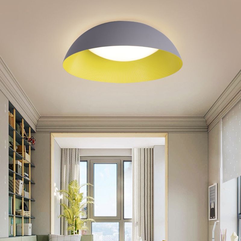 Plafonnier LED en forme de dôme à montage encastré simplicité pour chambre à coucher