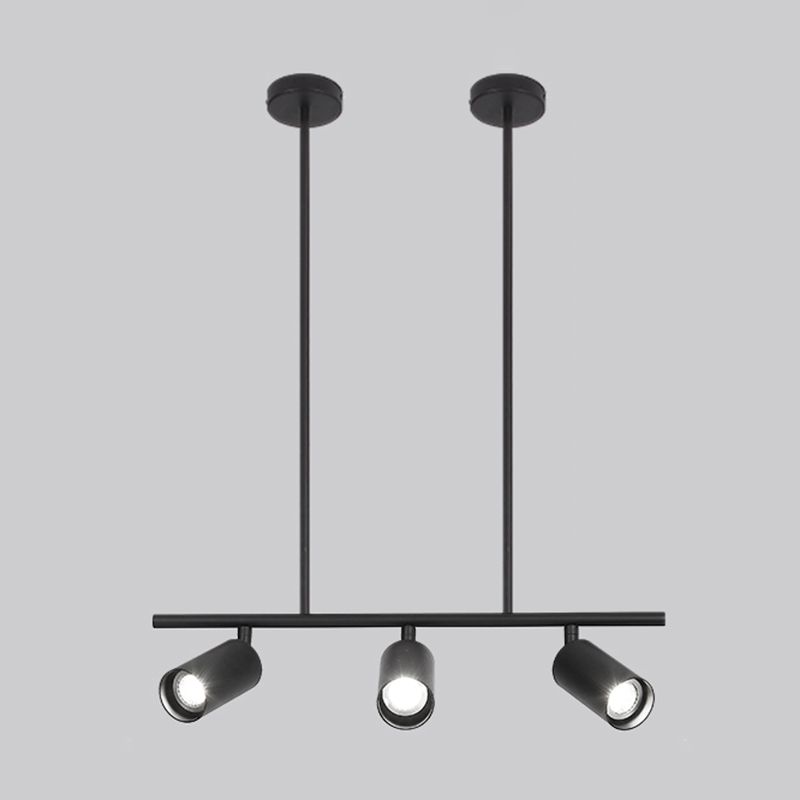 Cylinder Island Lights Contemporary Metal Island Lighting Fixture for Kitchen