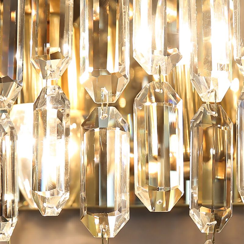 Mont-cylindre Crystal Mur Murd Dismature Style Modern Style 2 LIGHTS MURS LUMILES