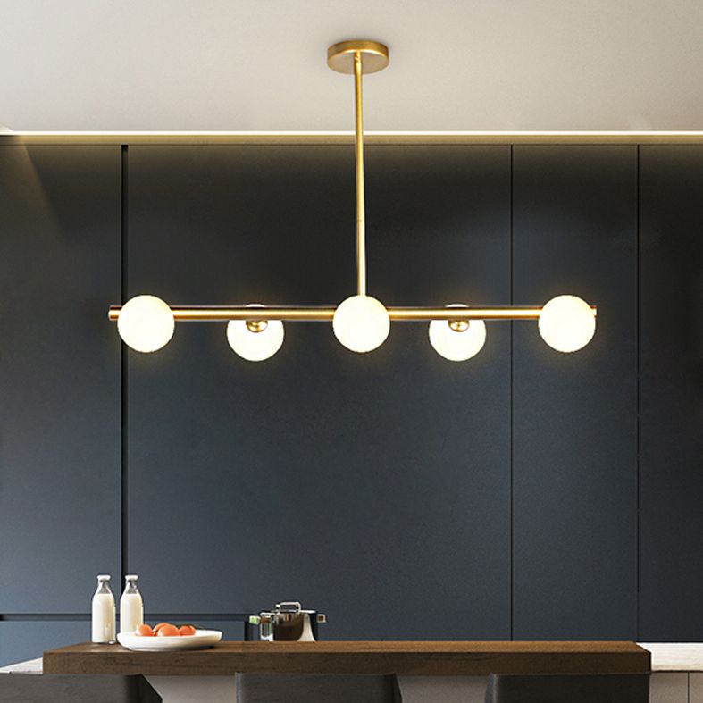 Brabino sferico sull'illuminazione dell'isola Contemporary Style Aione a sospensione