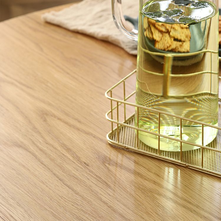 Round 4-foot Dining Table Oak Solid Wood Furniture for Dining Room Home