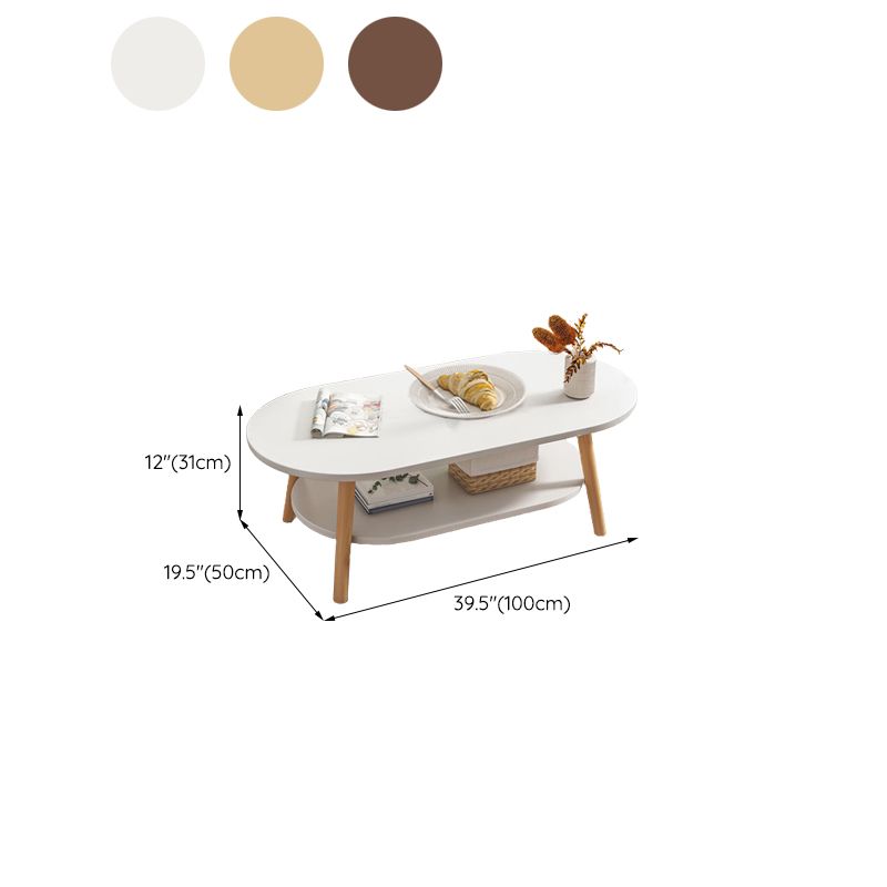 Modern Coffee or End Table Artificial Wood Coffee Table with 4 Legs