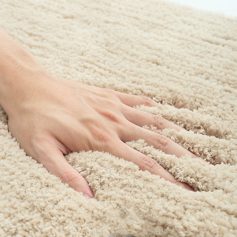 Trendy Solid Color Rug Multicolor Synthetics Area Carpet Non-Slip Backing Stain-Resistant Indoor Rug for Room