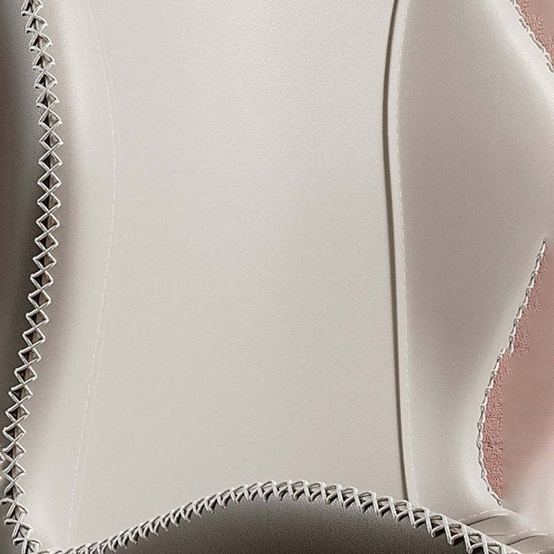 Glam Style Chair Leather Wingback Dining Chair for Kitchen Use