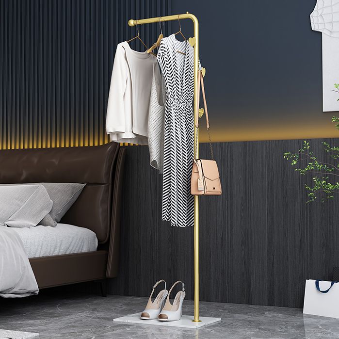 Contemporary Coat Rack Metal Framed with 3 Hooks Entry Hall Tree